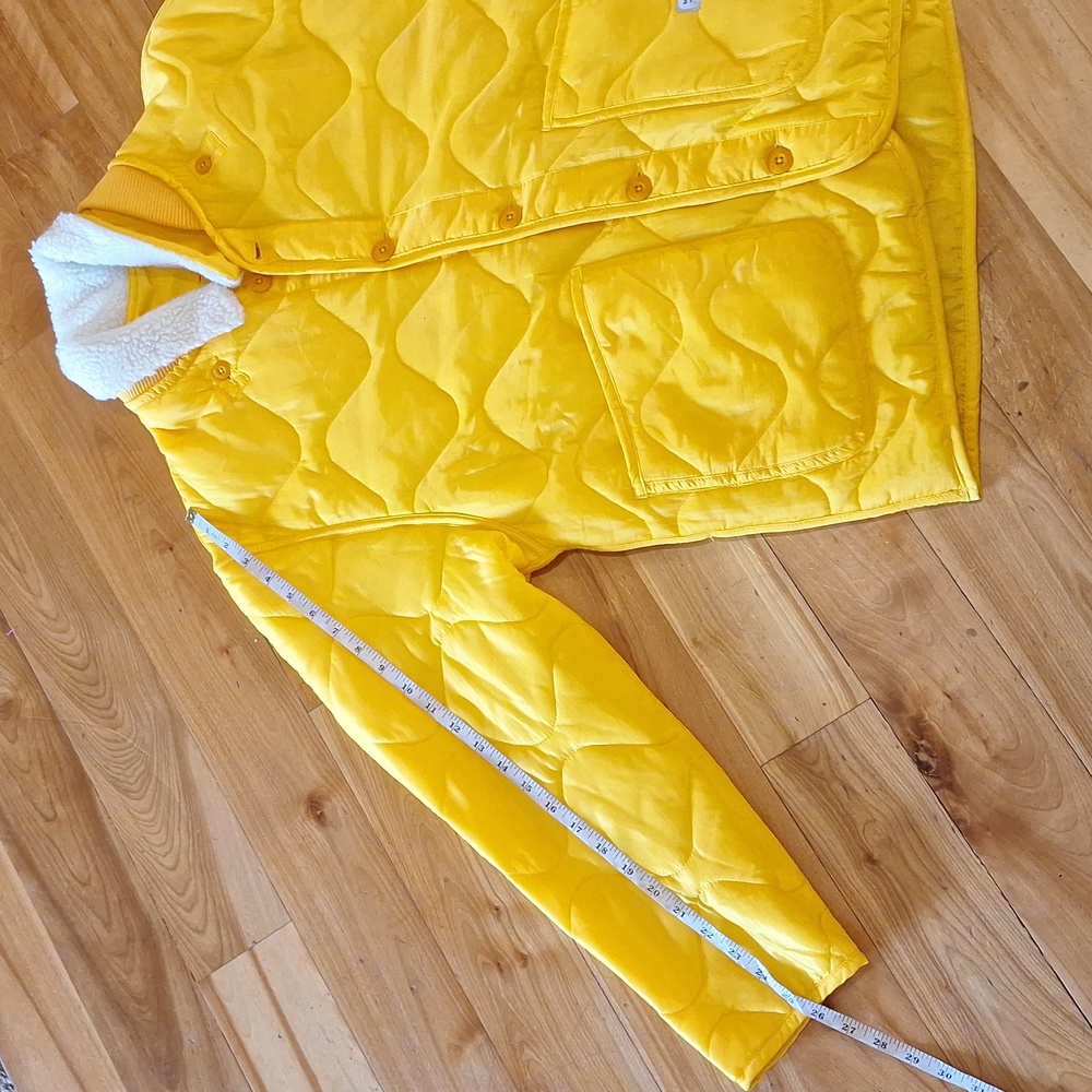 Banks Journal Georgia Lightweight Quilted Jacket Removable Collar Yellow Size M - Picture 13 of 13